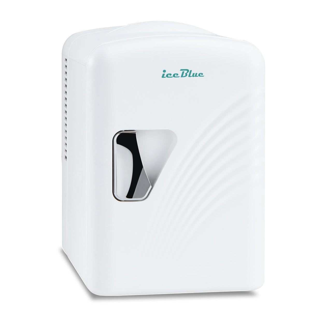 Iceblue minifrigo retro frente: mantiene cosméticos frescos y a mano.