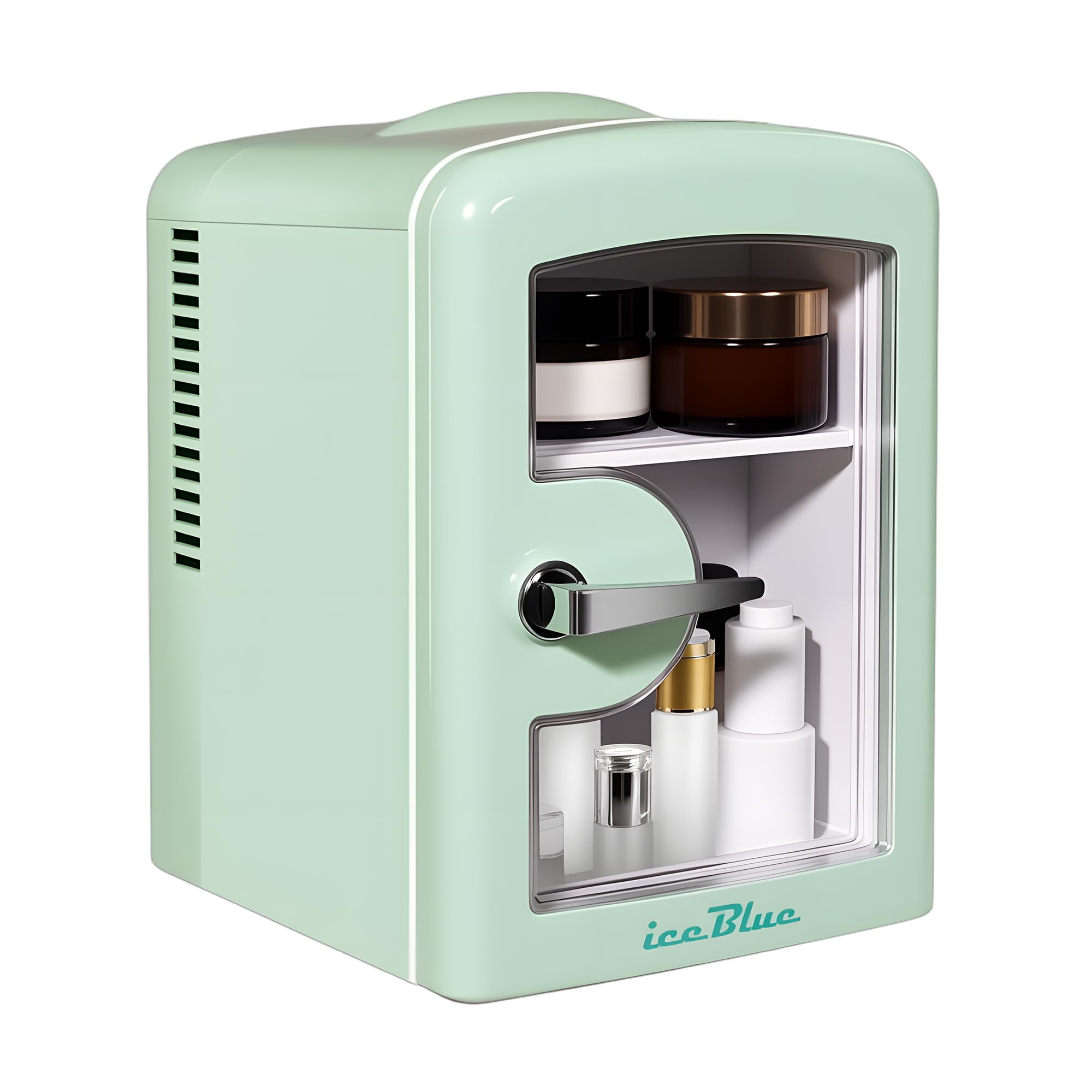 Iceblue mininevera 4l con ventana para ver productos.