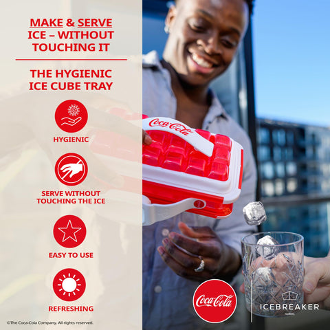 Icebreaker Nordic POP, diseño Coca‑Cola, añade un toque refrescante a tus bebidas.