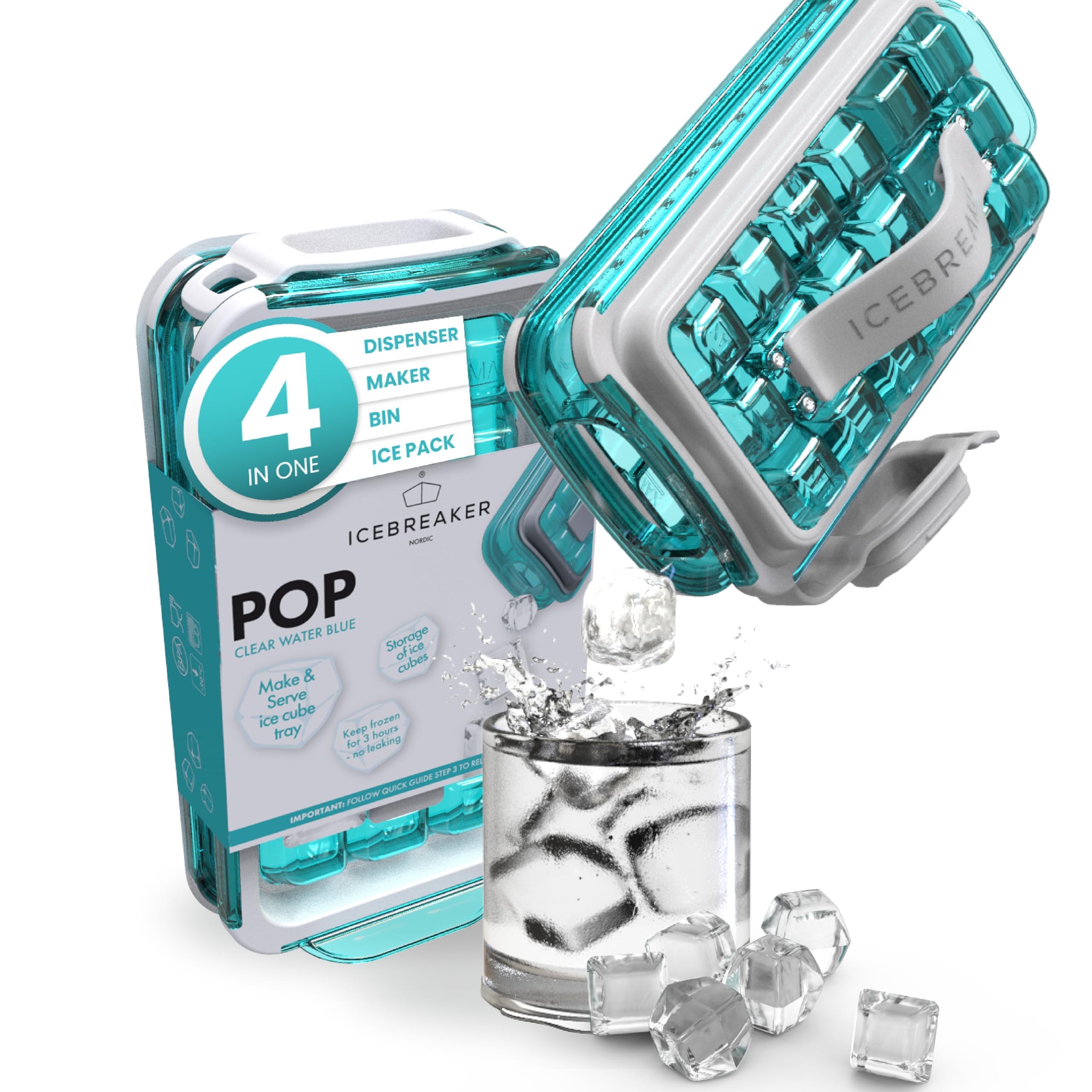 ICEBREAKER POP 2.0: dispensador de hielo sin tocar para higiene diaria.