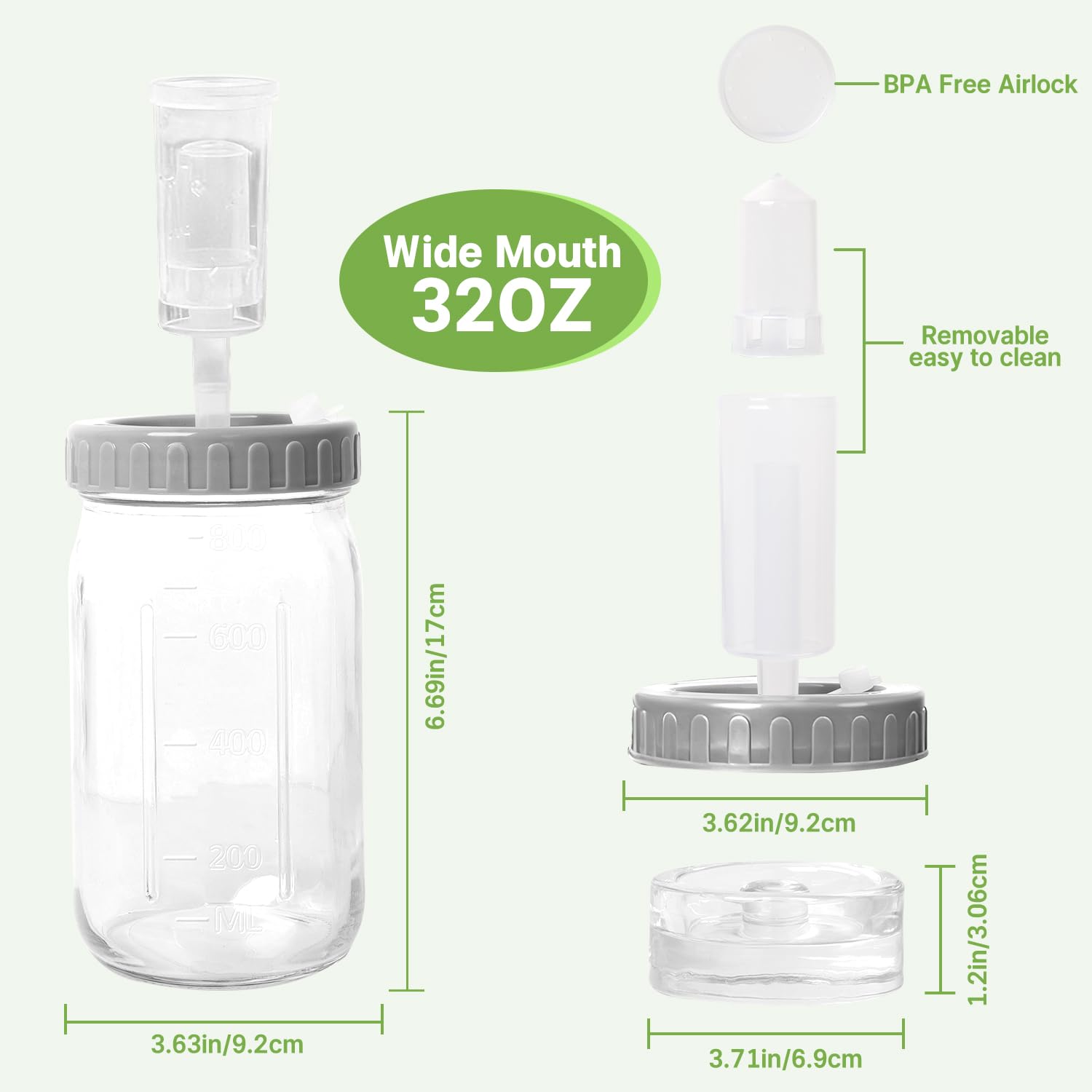 IceFun pesas de vidrio mantienen sumergidos los vegetales para resultados consistentes.