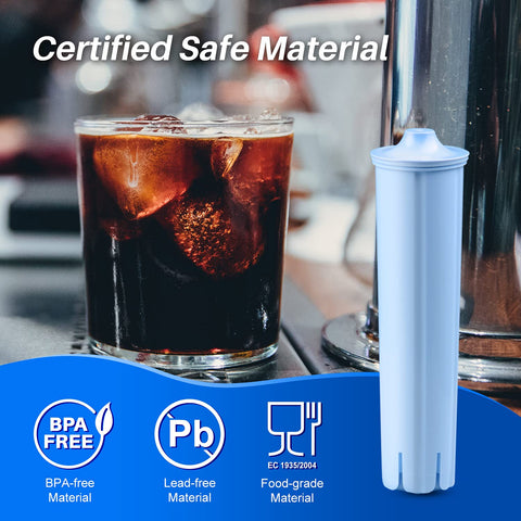 ICEPURE Jura Clearyl Blue: material libre de plomo para agua más limpia.