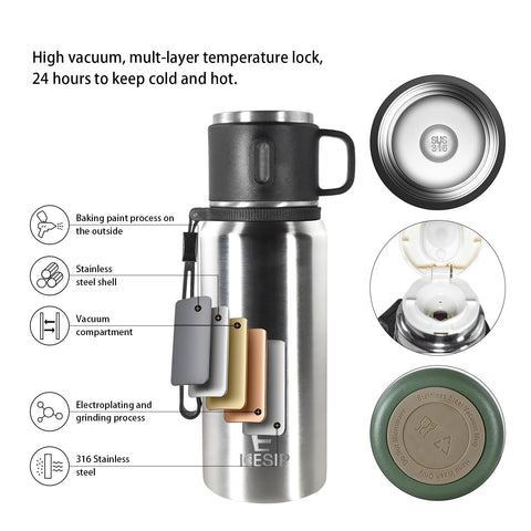 Icesip diseño mate ergonómico ofrece agarre cómodo y seguro