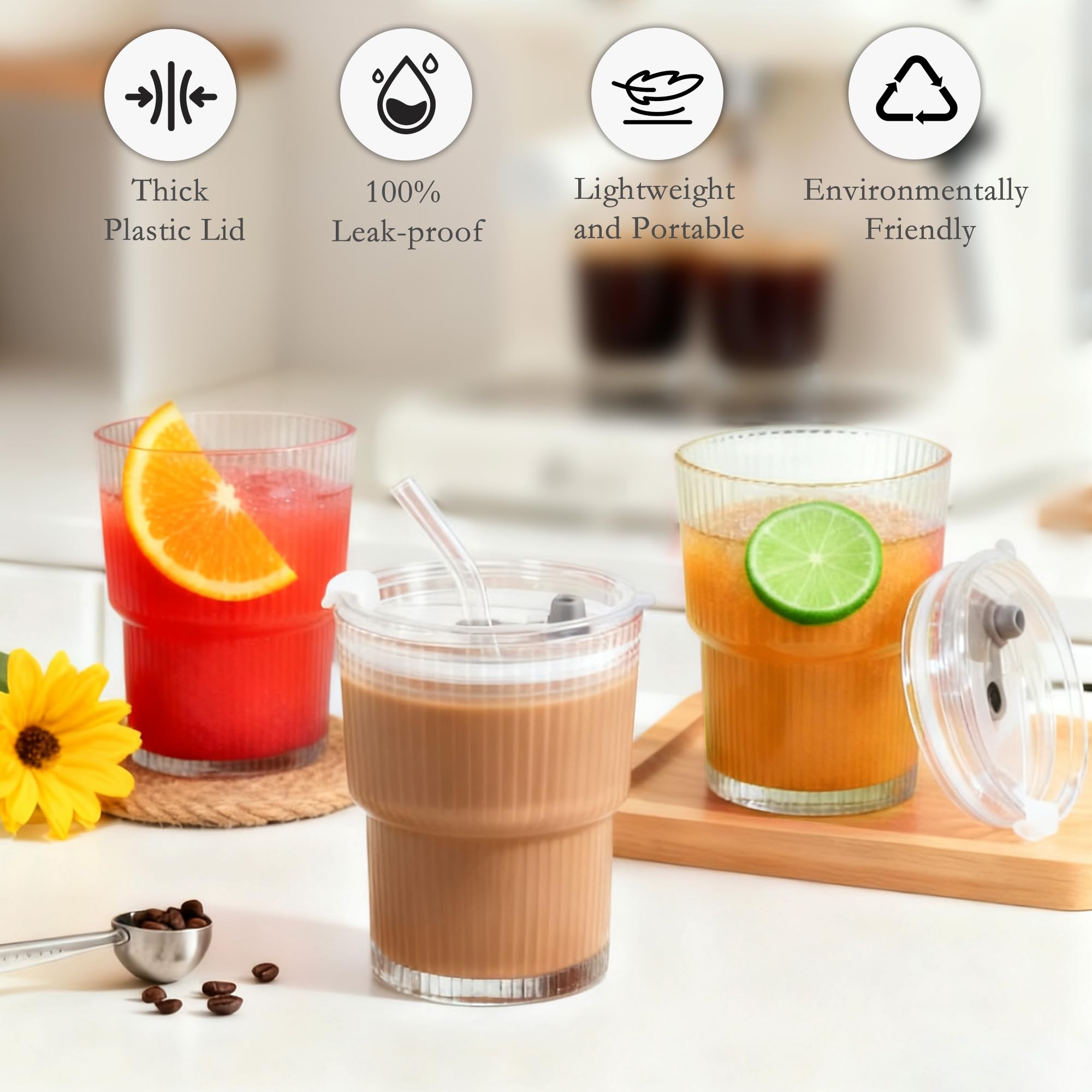 Pajillas de vidrio de Icesip, reutilizables para bebidas heladas