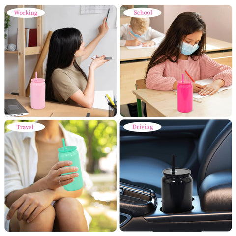 Icesip paquete de 6 vasos para viajes y oficina