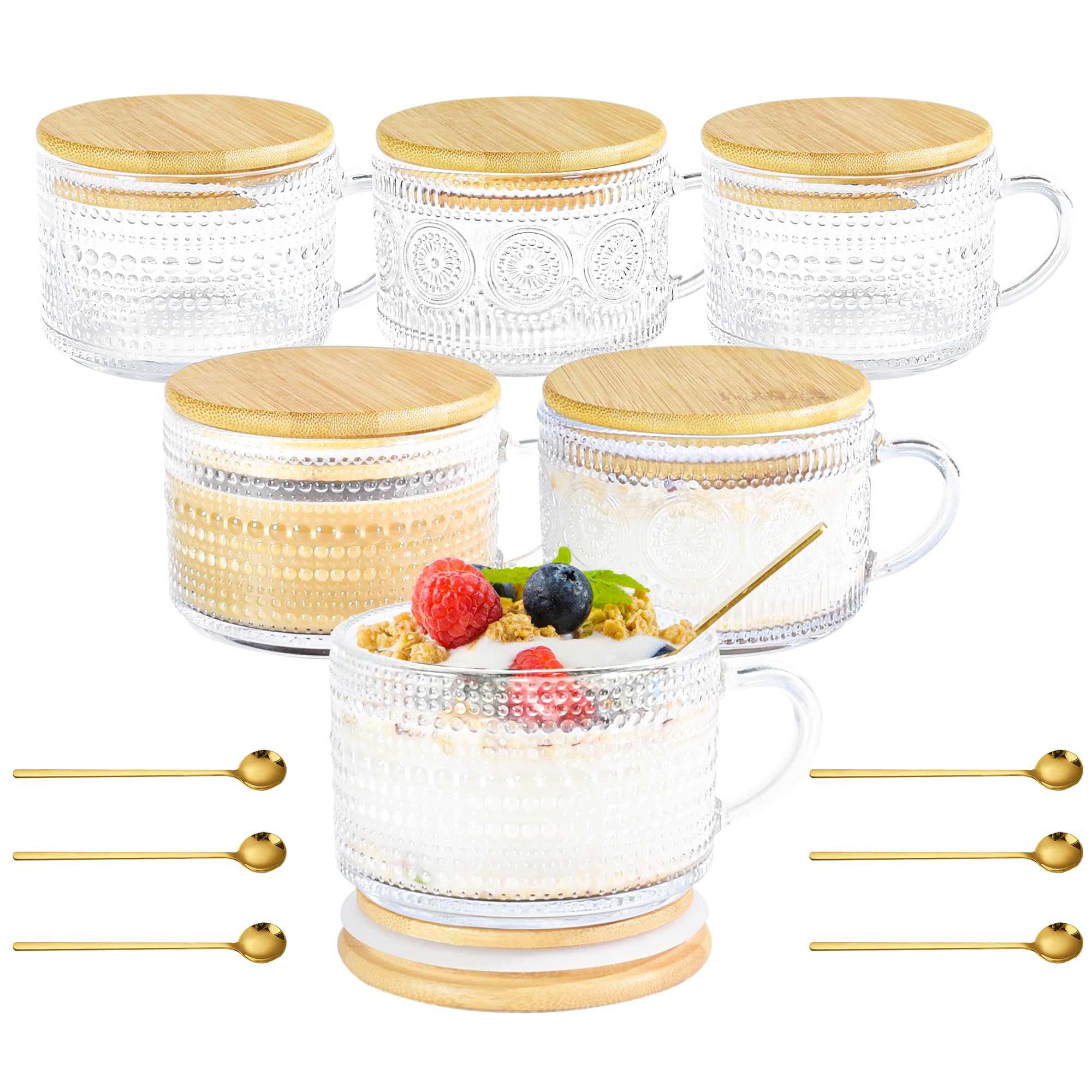 Icesip tazas vintage con relieve de clavos, agarre cómodo para café diario.