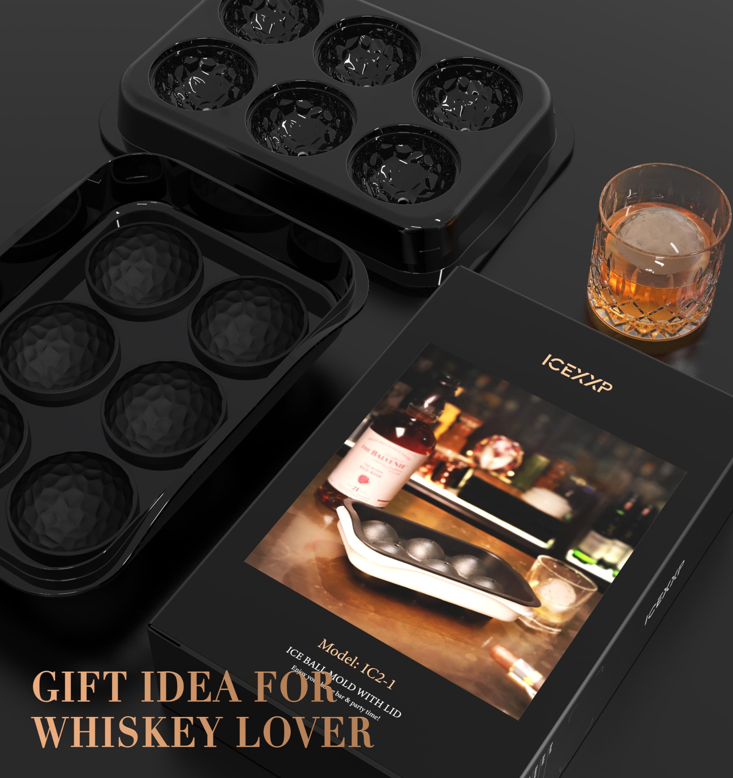 ICEXXP uso versátil para whisky, cocteles y bebidas frías.