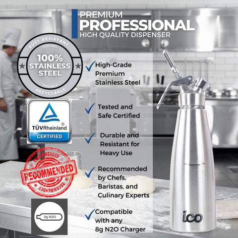 Punta decoradora recta para ICO, decoraciones precisas en postres