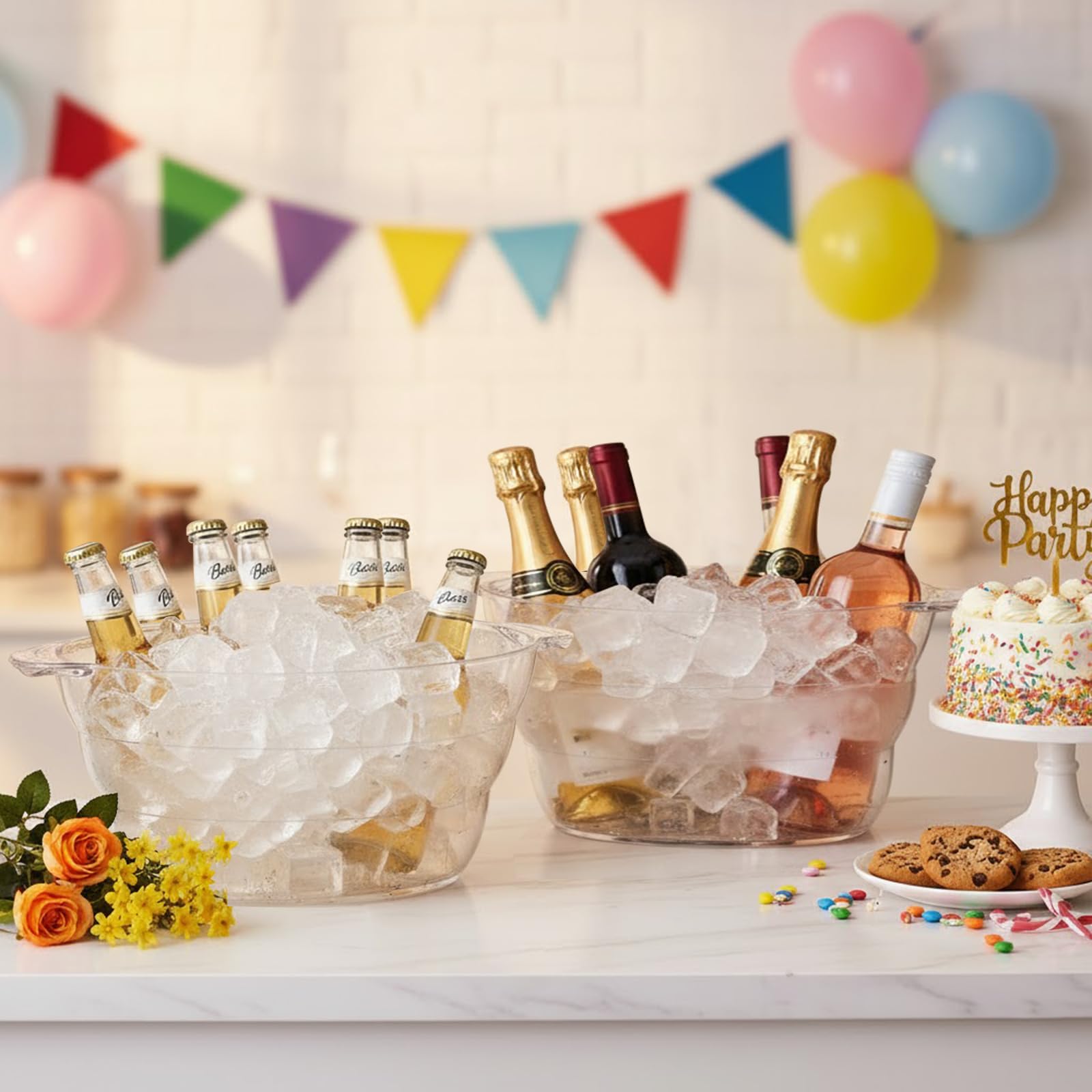 Uso versátil: balde para frutas o dulces