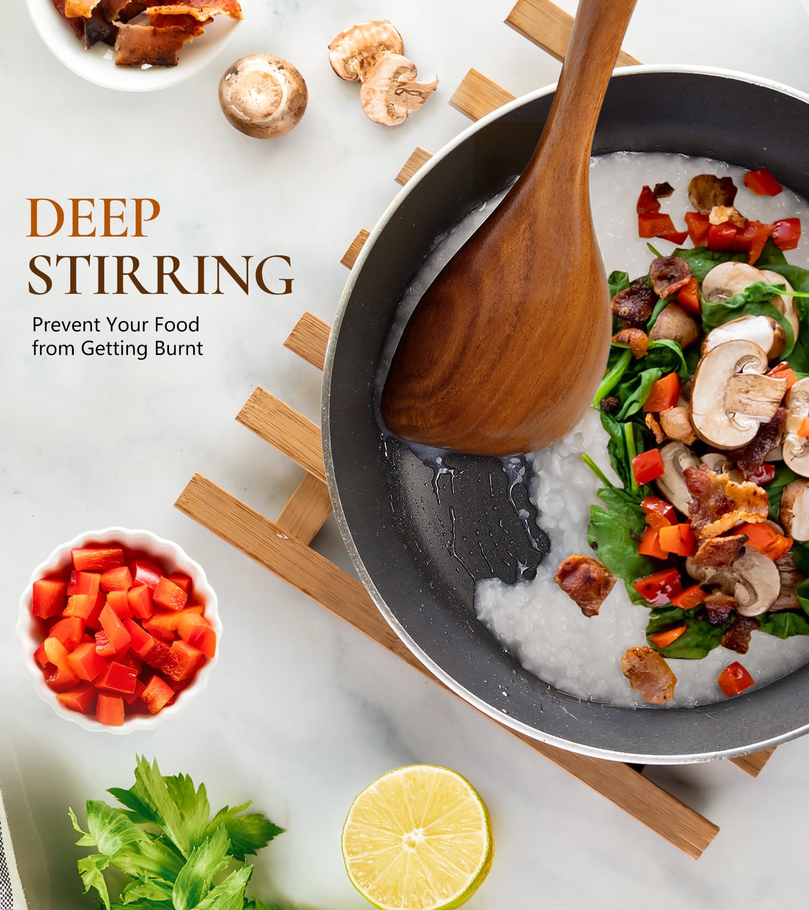 Regalo ideal para cocineros: ICSTI cucharas de teca