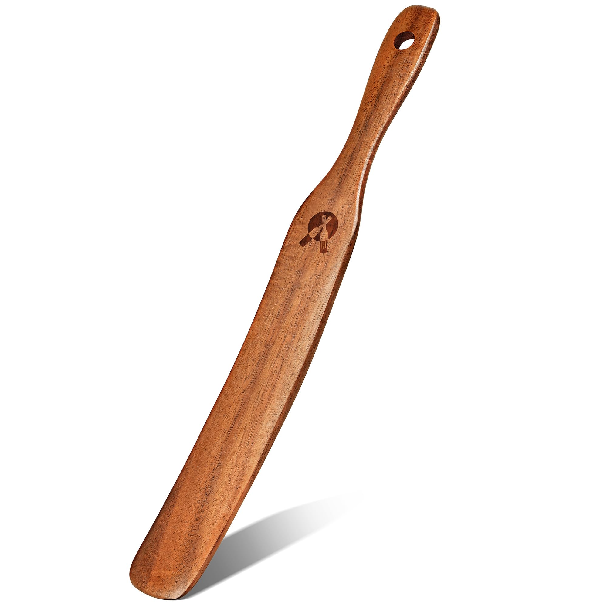 ICSTI spurtle delgado para masa madre facilita mezclar y raspar los bordes del frasco
