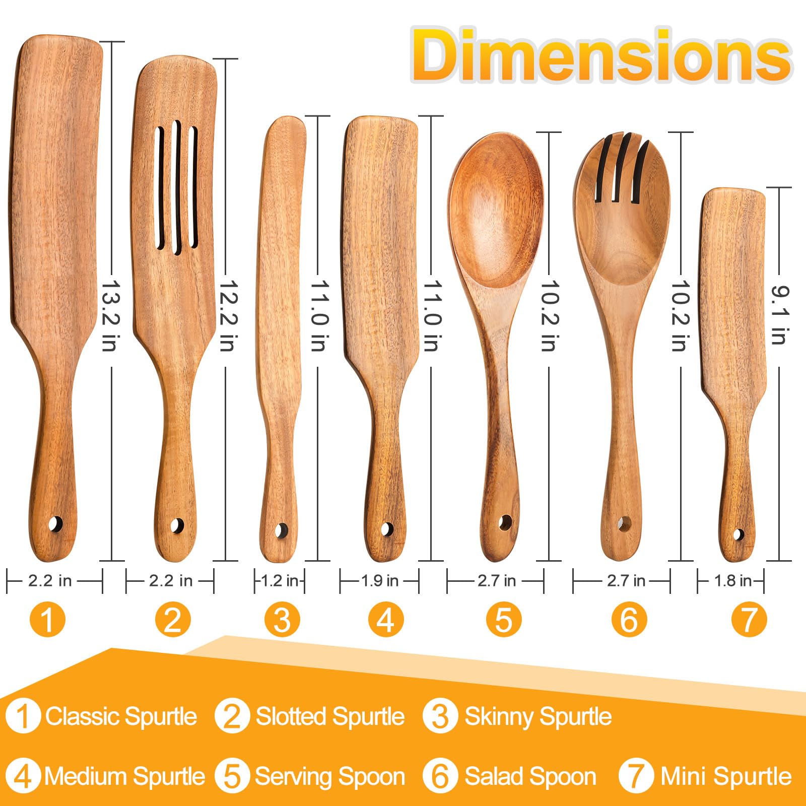 ICSTI spurtle con mango ergonómico y largo para mayor comodidad.