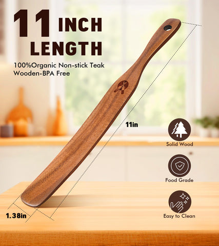 ICSTI spurtle mezcla curva ergonómica mejora la experiencia al batir masas