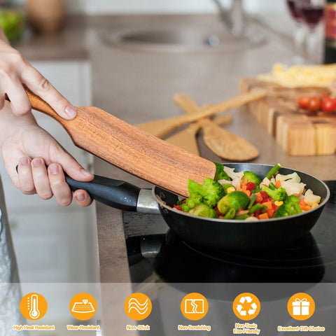 ICSTI spurtle resistente al calor y sin rayar sartenes antiadherentes.