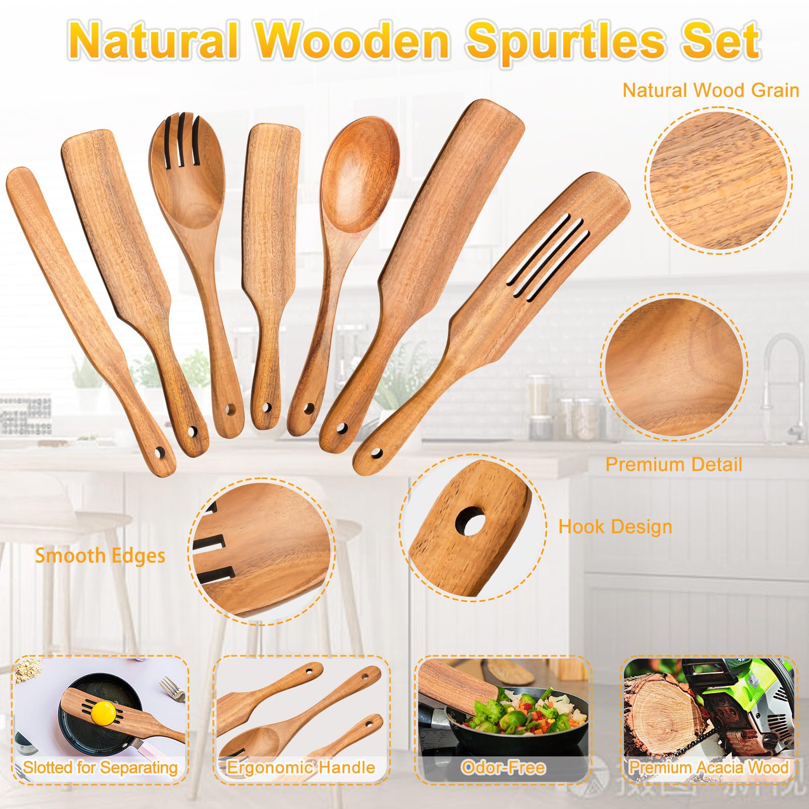 ICSTI spurtle de acacia, opción ecológica para superficies antiadherentes.