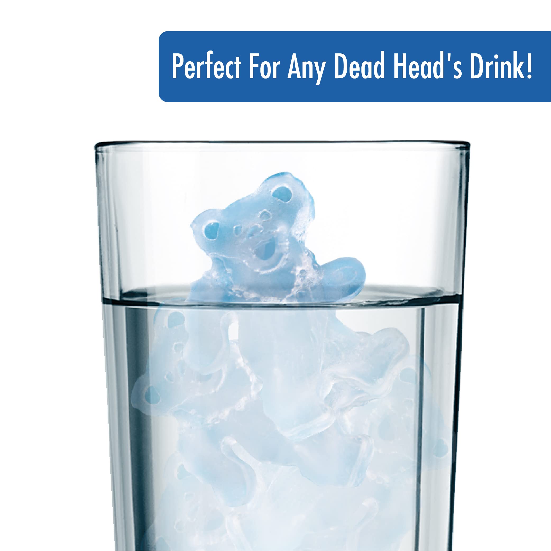 ICUP cubos de hielo Grateful Dead con licencia para bebidas temáticas.
