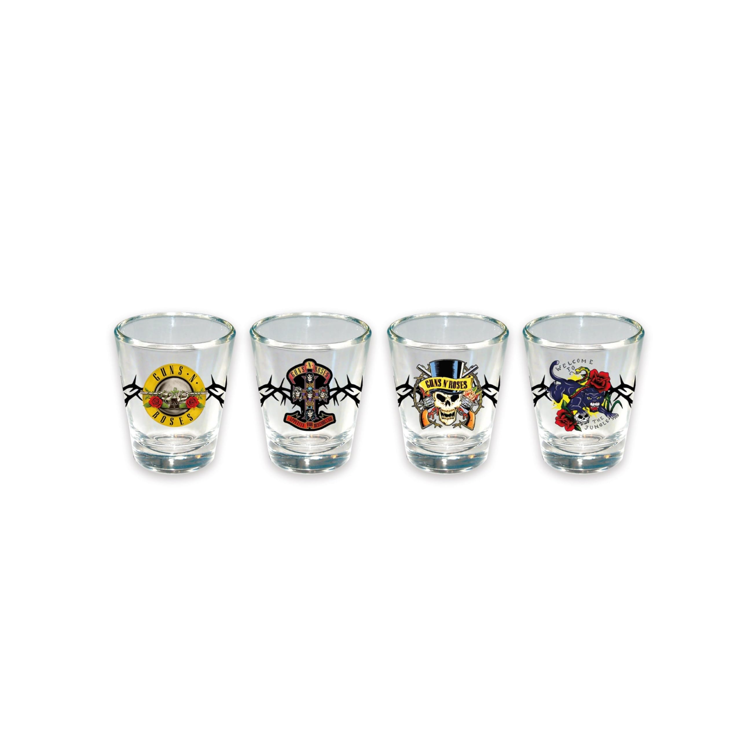 ICUP Guns N' Roses: vasos de chupito con retratos de los integrantes, ideales para reuniones