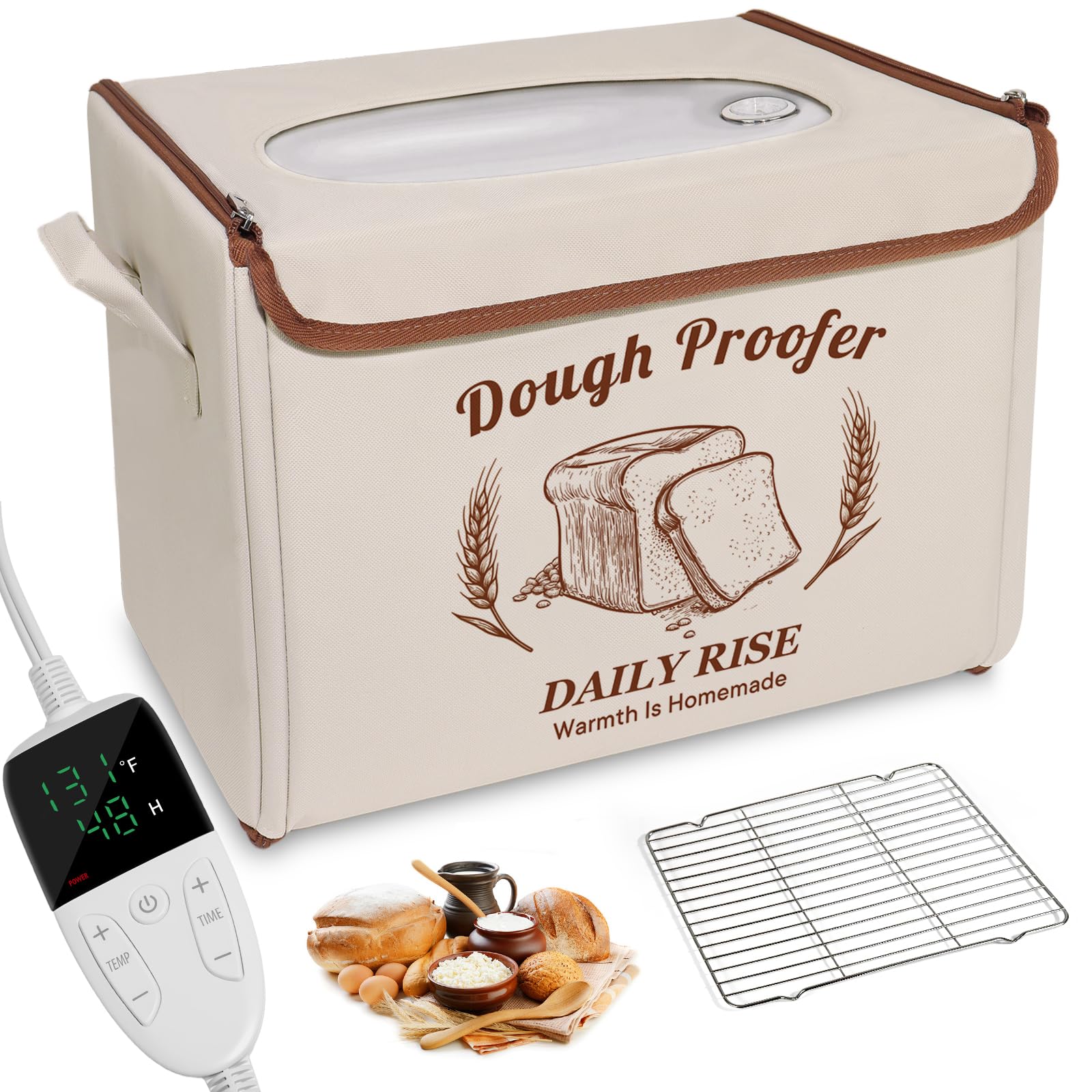 IDACYRIA caja de fermentación plegable, vista frontal, ideal para cocinas pequeñas.