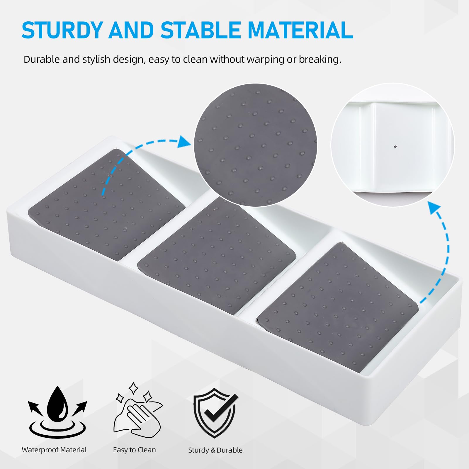 Ideamake organizador-especias-cajon-3-estantes permite ver ingredientes y especias de un vistazo.