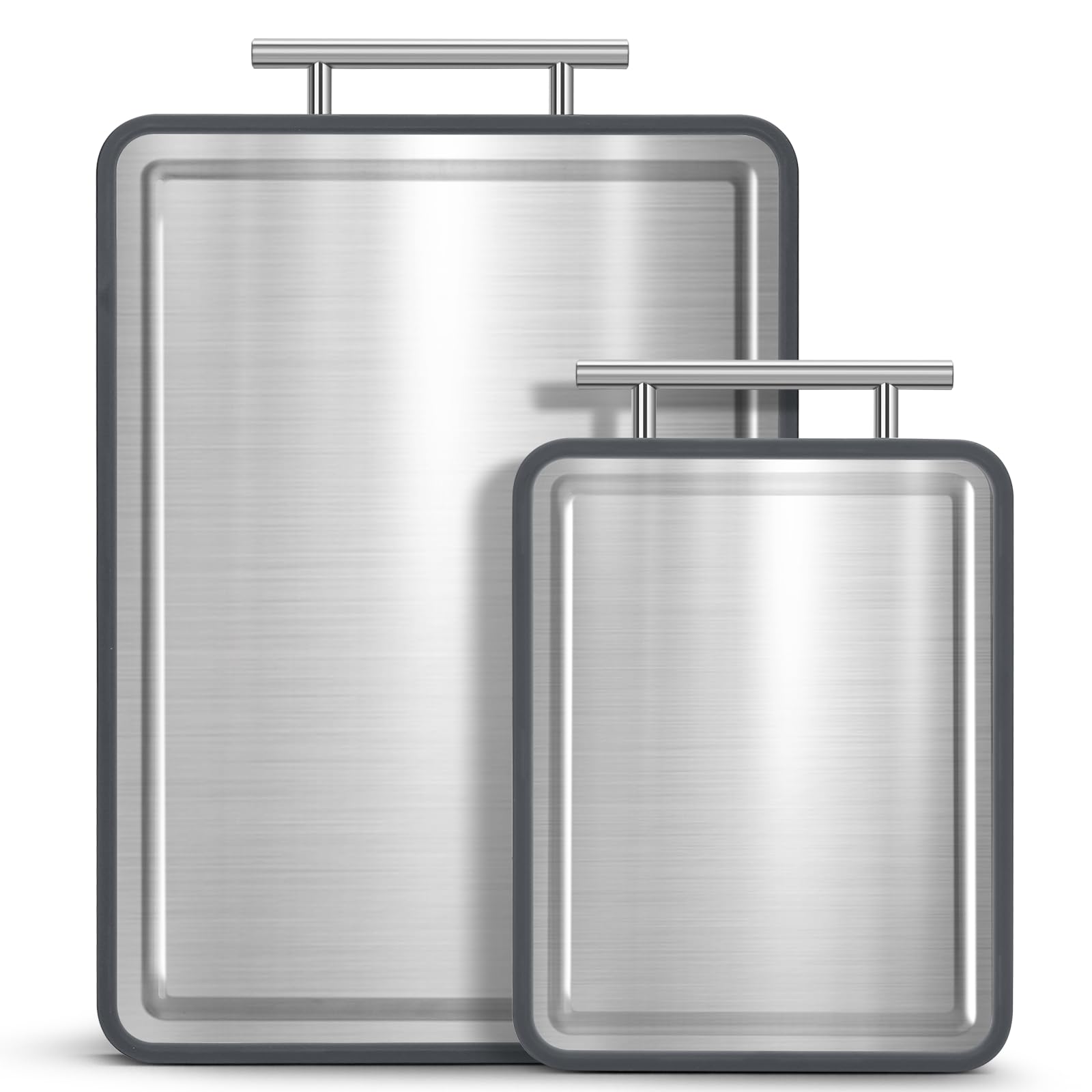 IDekooror tabla con cara de acero inoxidable para cortes higiénicos de carnes crudas.