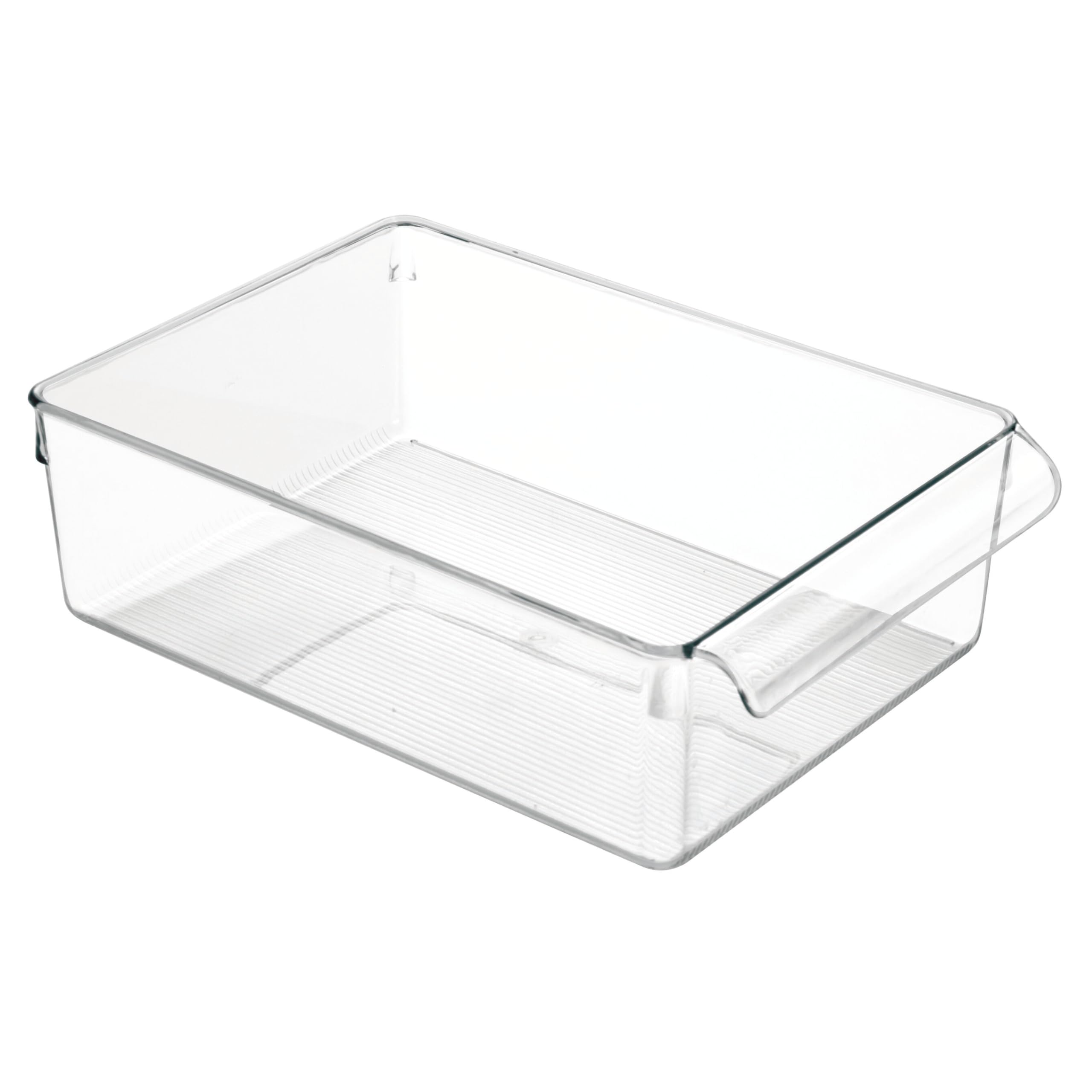 iDesign Linus: bin frigorífico transparente para ver contenidos fácilmente.
