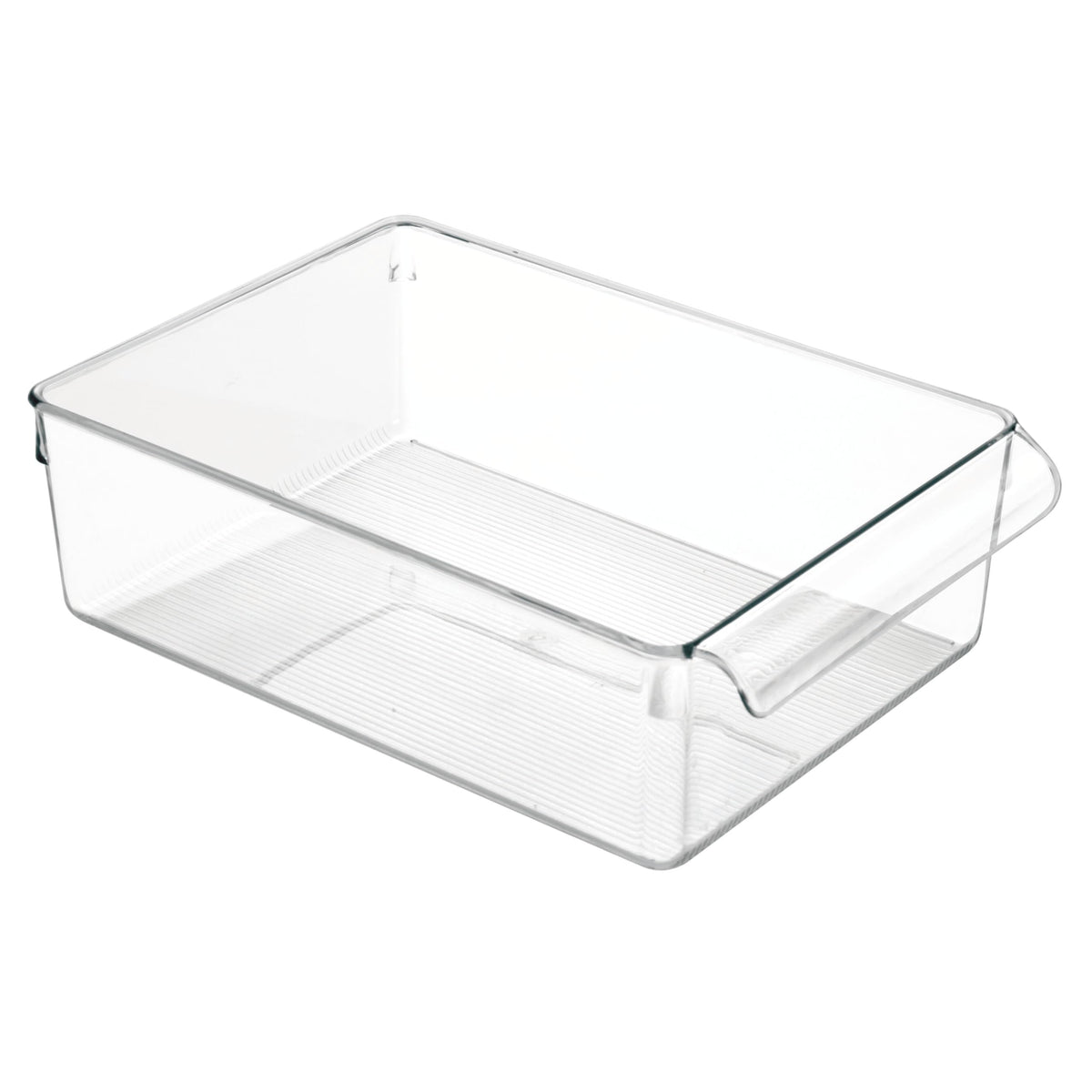 iDesign Linus: bin frigorífico transparente para ver contenidos fácilmente.