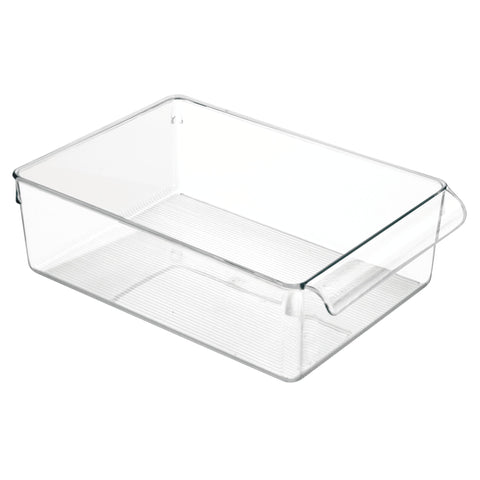 iDesign Linus: bin frigorífico transparente para ver contenidos fácilmente.