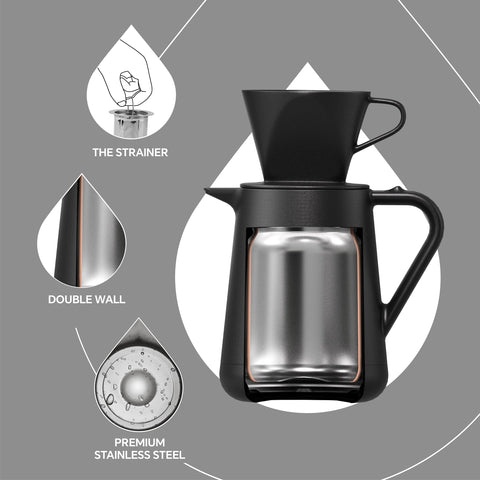 Ideus infusor de té negro para infusionar aromas suaves.