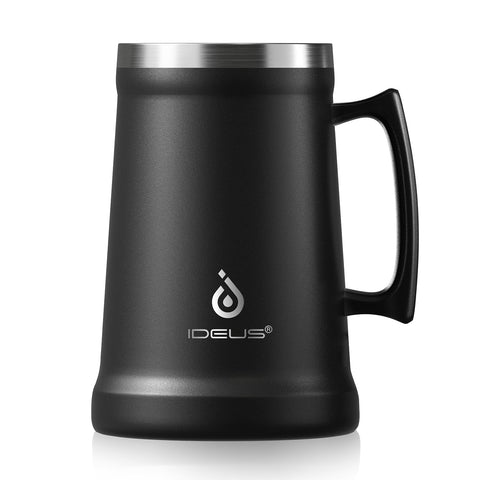 Ideus jarra cervecera de doble pared con capacidad de 710–1000 ml para mantener la bebida fría