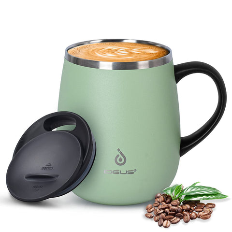 Ideus taza cafe aislada 16 oz, verde avocado, mantiene caliente o fría la bebida