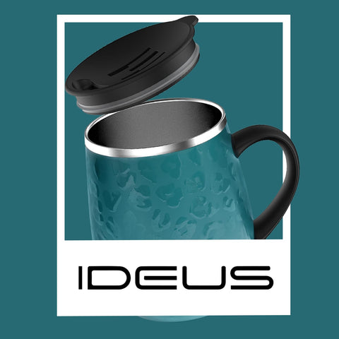 Ideus taza Leopardo verde, acabado duradero, color estable.
