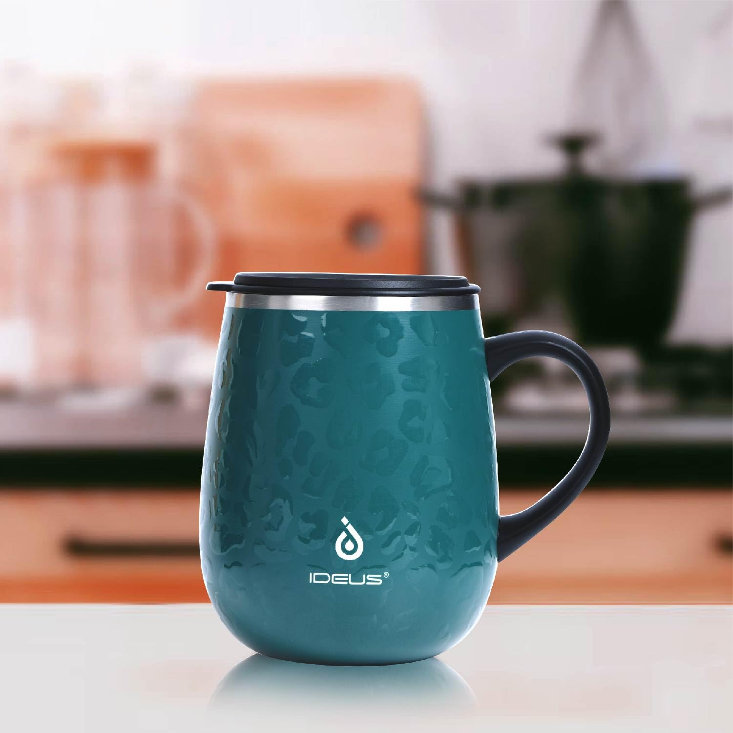 Ideus taza para casa y viaje, uso diario práctico.