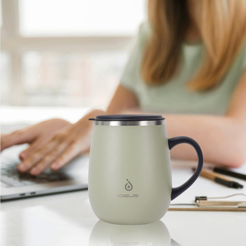 Ideus taza termica 16oz Celadon, ideal para actividades al aire libre