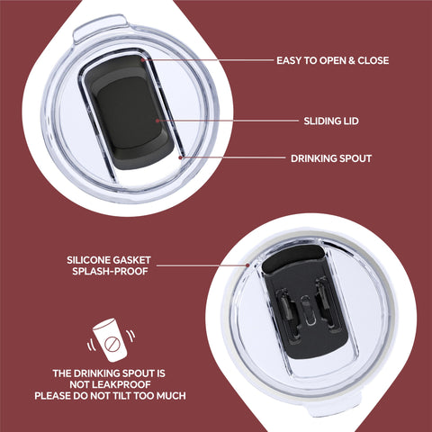 Ideus Tumbler con diseño sin sudor y acabado duradero