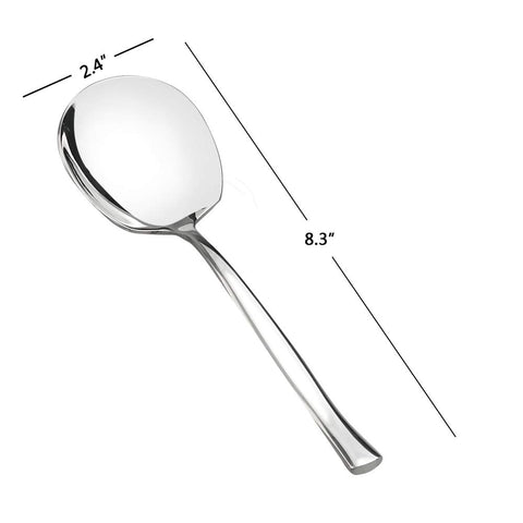 Cucharas para buffet Idomy, tamaño grande, fáciles de usar y limpiar.