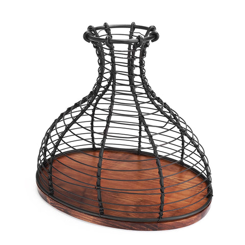 IEBIYO base de madera y acabado bronce negro, garantiza estabilidad.