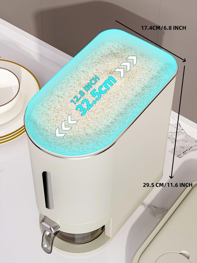 IEEK tapa con caja fresca integrada para mantener secos los granos