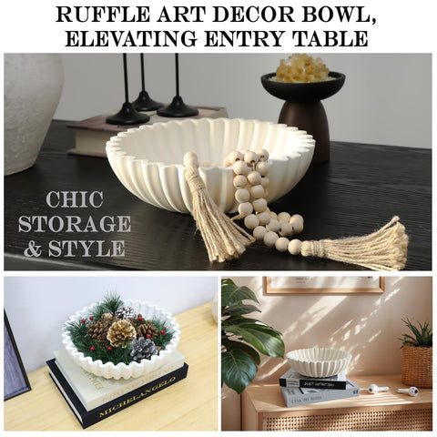Iemegumi cuenco decorativo blanco para regalo, opción elegante para ocasiones