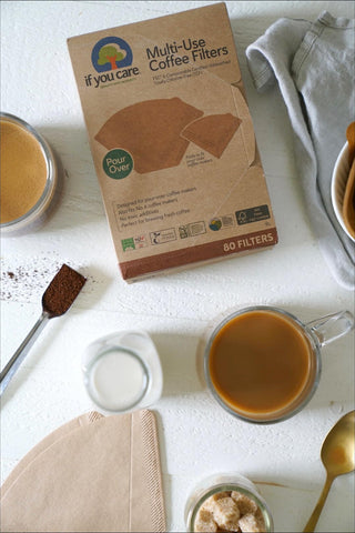 If You Care filtros cafe sin-blanqueado, textura natural para taza limpia.