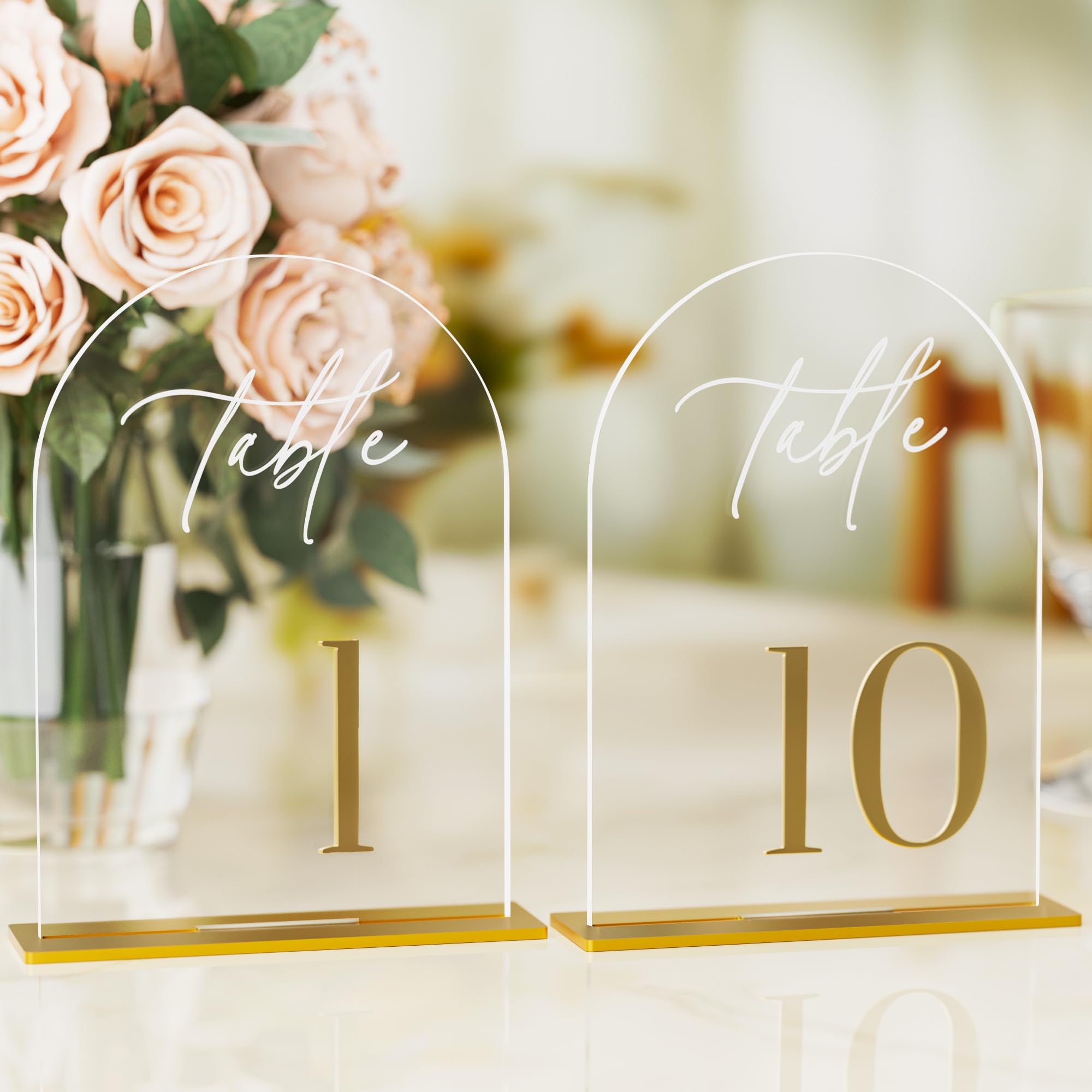 iFaveorr arcos números de mesa para boda guían invitados con estilo