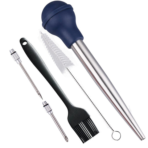 IFFMYJB Turkey Baster bulbo de silicona para jugos seguros en la cocina