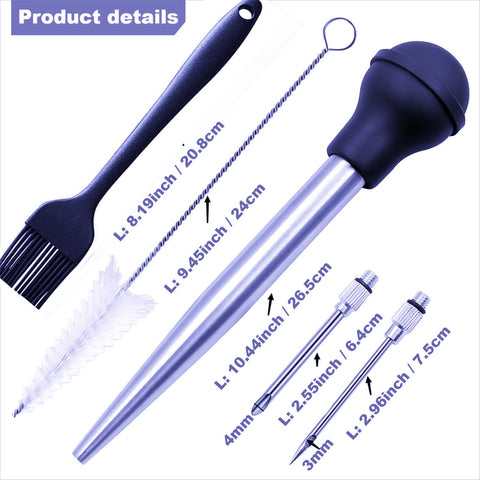 IFFMYJB Turkey Baster agujas para inyección permiten sabor más profundo