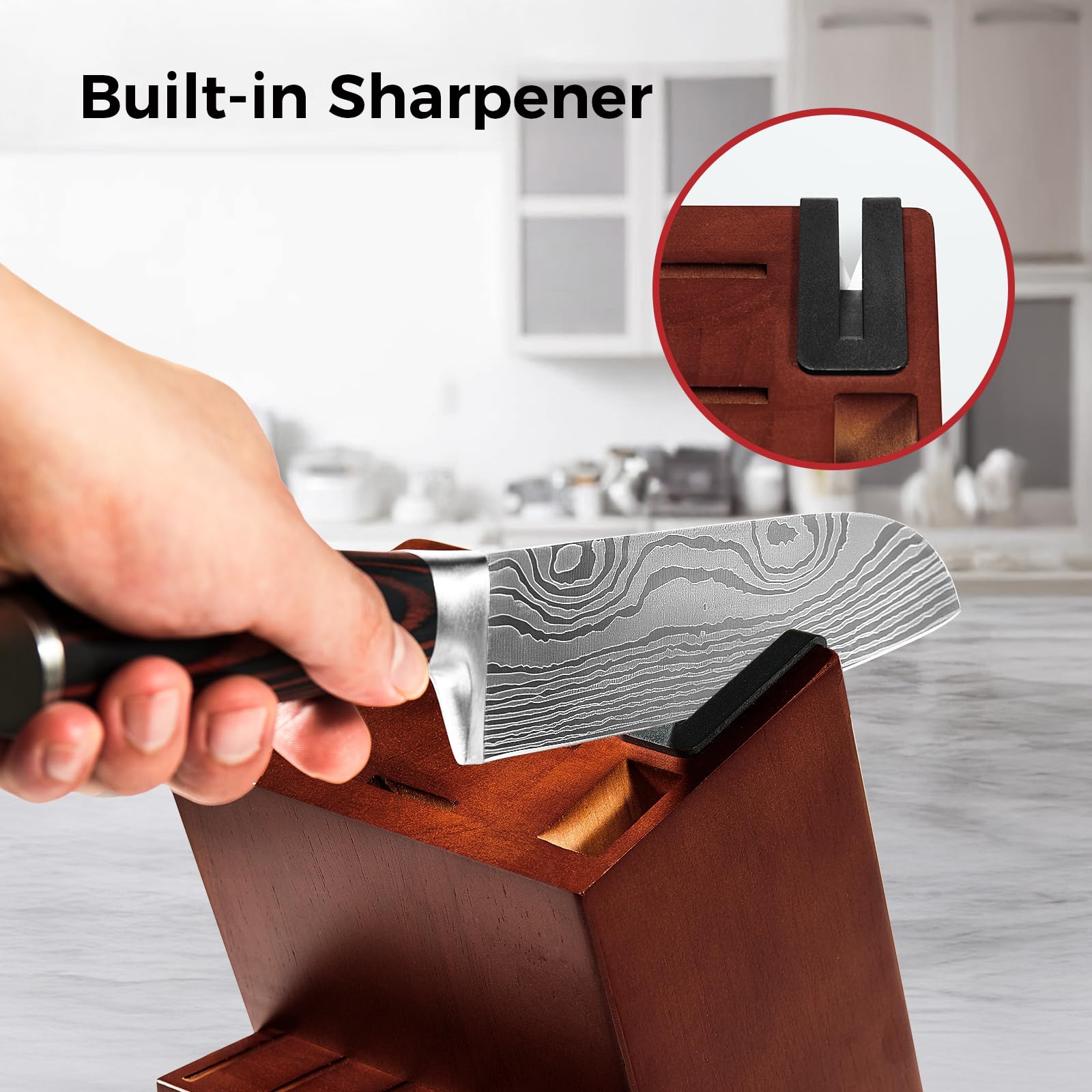 ifomaps cuchillo para pan, ideal para rebanar pan crujiente.