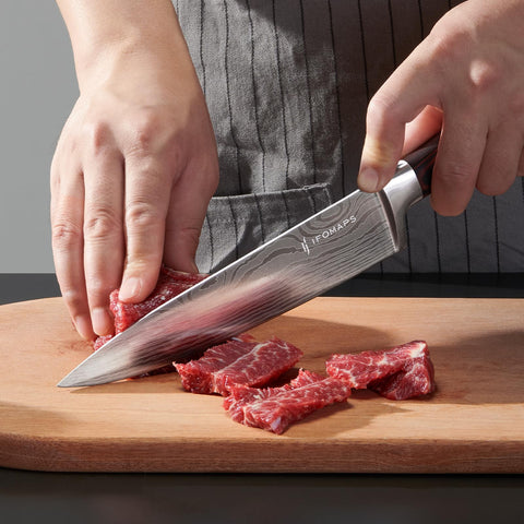 ifomaps cuchillo santoku, versátil para verduras y carnes.