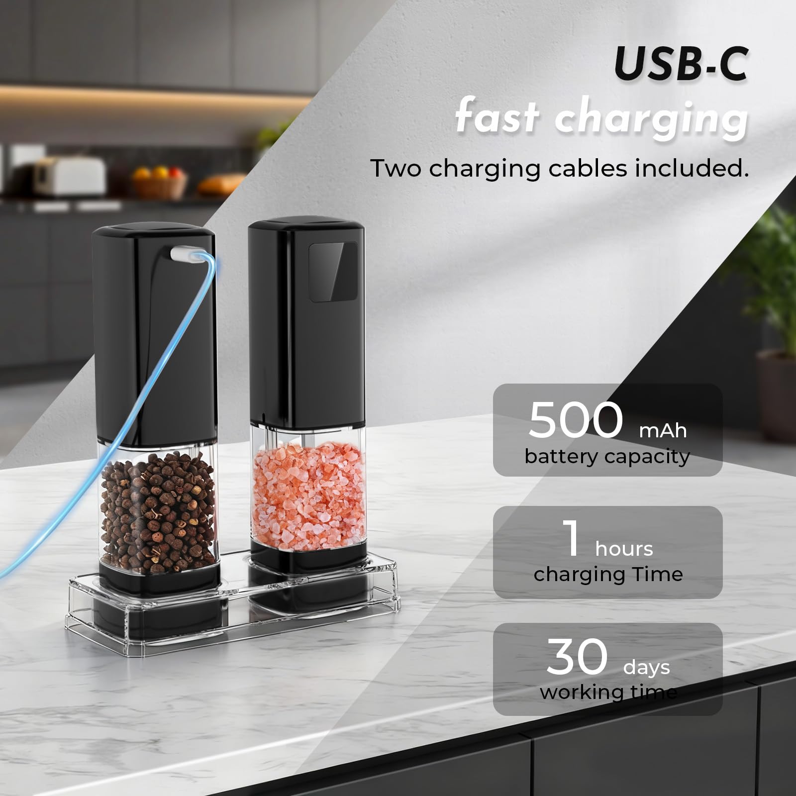 IFONPY carga USB-C para recargas rápidas sin pilas desechables