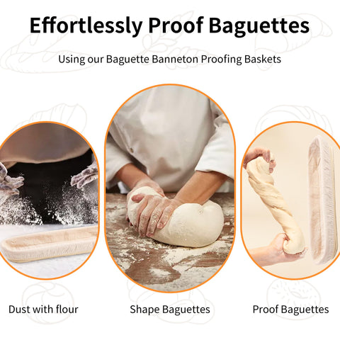 Ifory Banneton, guía para altura y forma de baguette durante el levado