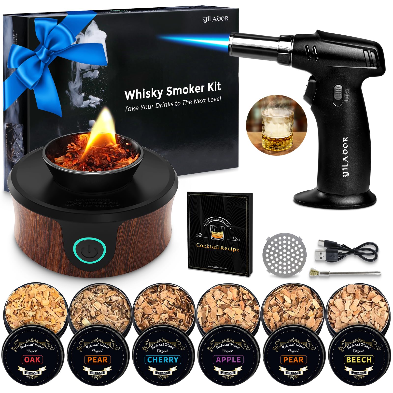 iFumado kit fumador eléctrico whisky antorcha: mejora la experiencia de bar en casa