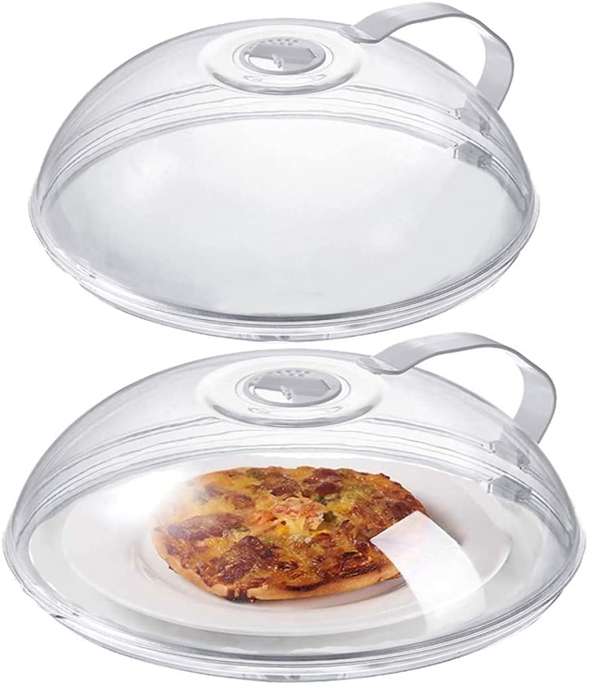 Igikzz tapa microondas con mango para manejo cómodo y evita salpicaduras.