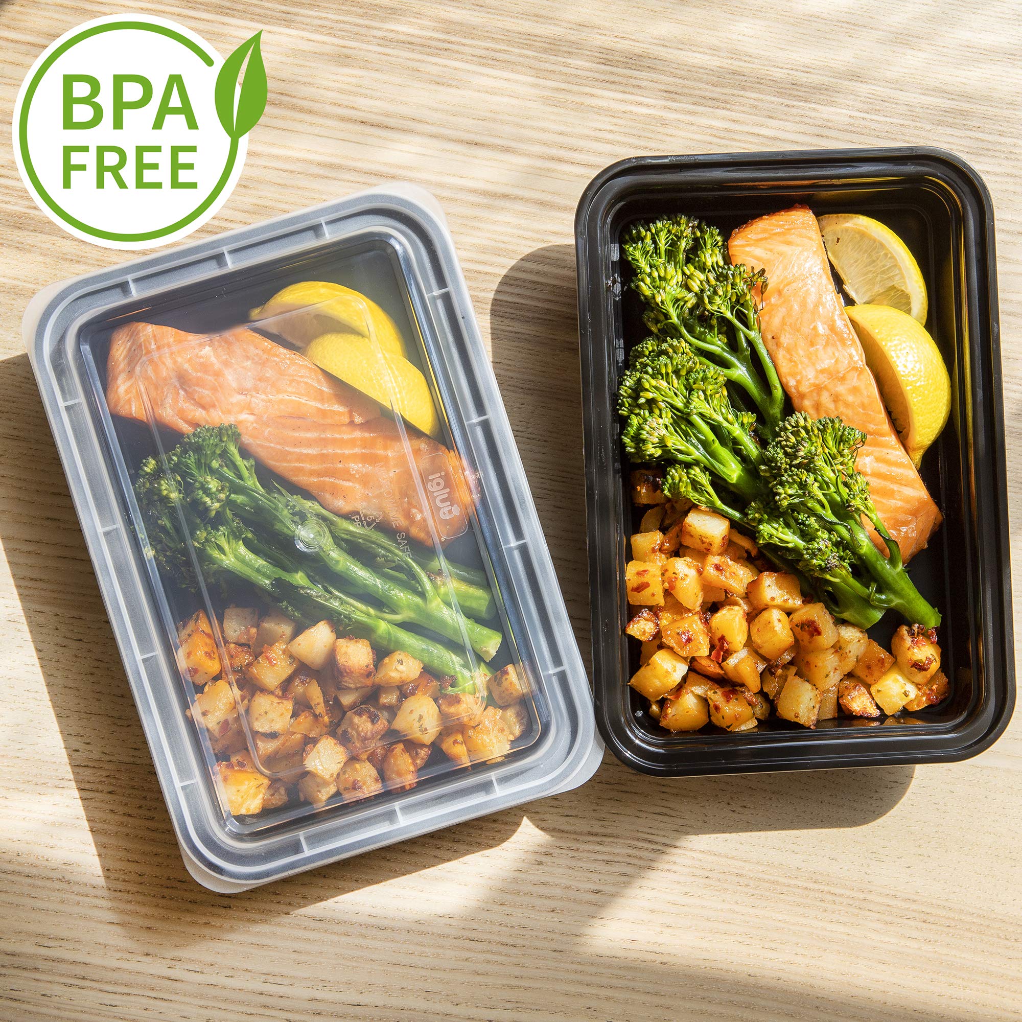 Igluu Meal Prep contenedor apto microondas facilita comidas rapidas