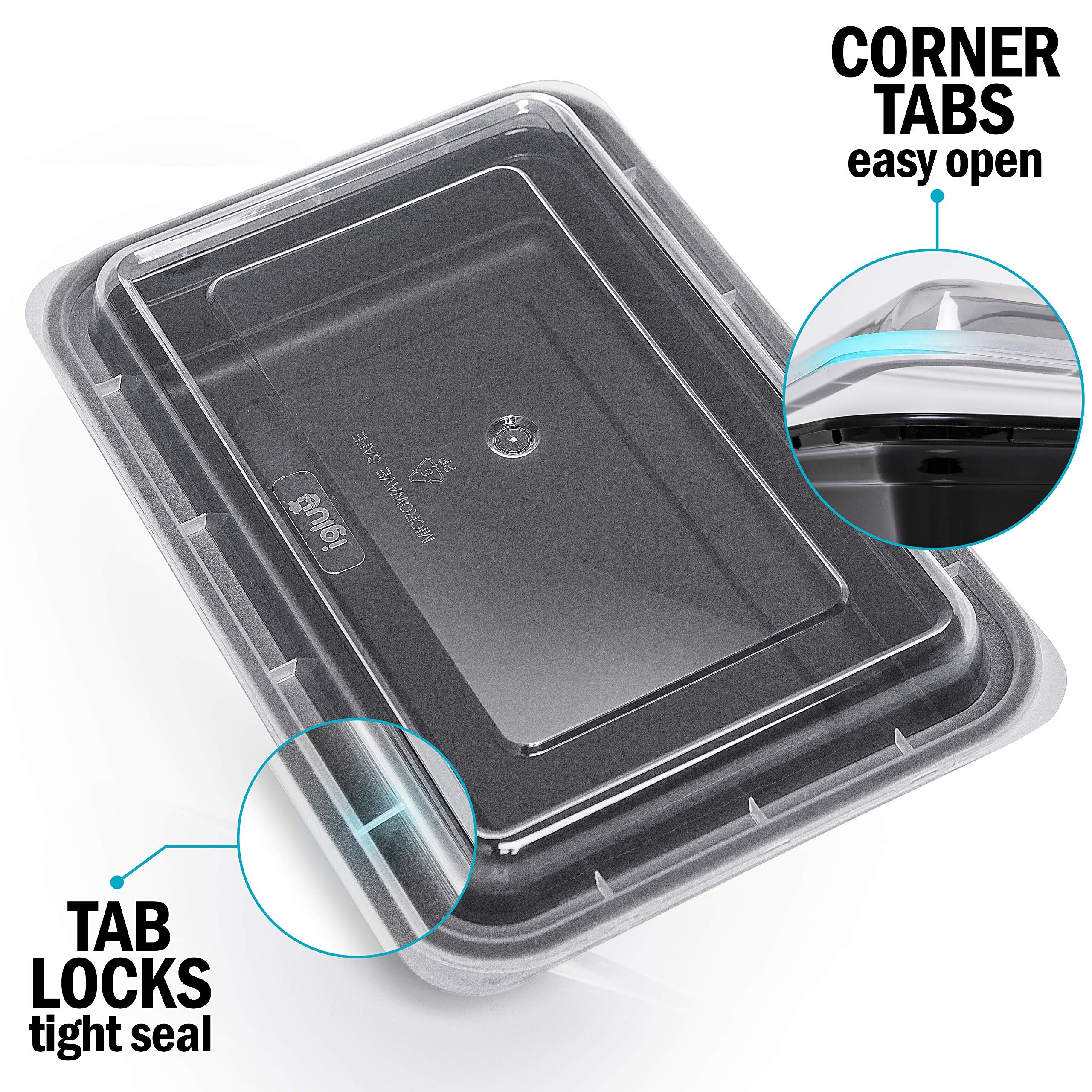 Igluu Meal Prep aptos para microondas, congelador y lavavajillas